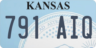 KS license plate 791AIQ