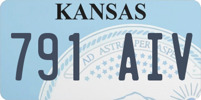 KS license plate 791AIV