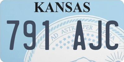 KS license plate 791AJC