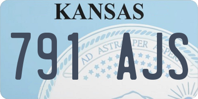 KS license plate 791AJS