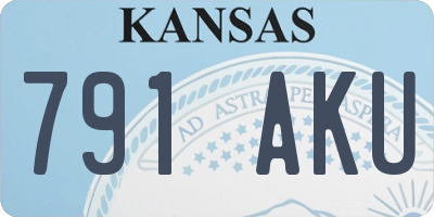 KS license plate 791AKU