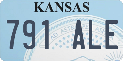 KS license plate 791ALE