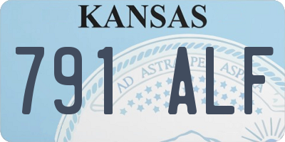 KS license plate 791ALF