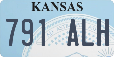 KS license plate 791ALH