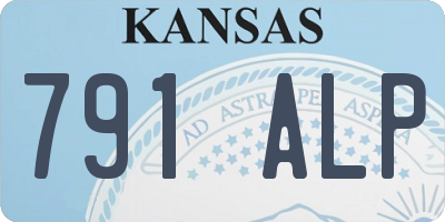KS license plate 791ALP