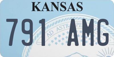 KS license plate 791AMG