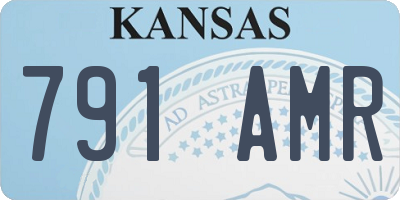 KS license plate 791AMR
