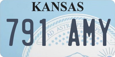 KS license plate 791AMY