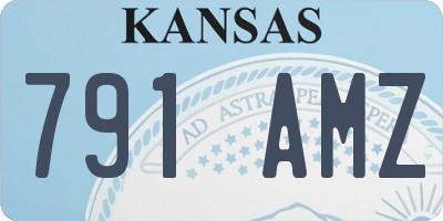 KS license plate 791AMZ