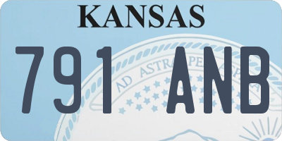 KS license plate 791ANB