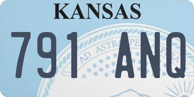 KS license plate 791ANQ