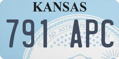KS license plate 791APC