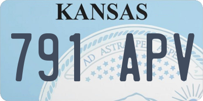 KS license plate 791APV