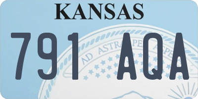 KS license plate 791AQA