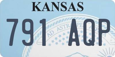 KS license plate 791AQP
