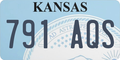 KS license plate 791AQS