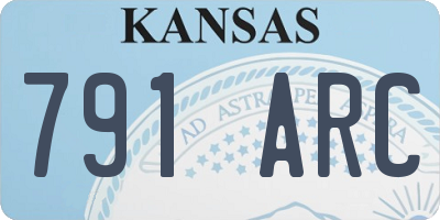 KS license plate 791ARC