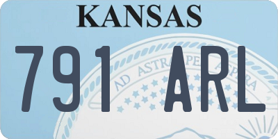 KS license plate 791ARL