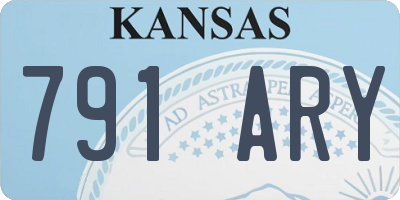 KS license plate 791ARY