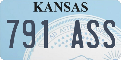 KS license plate 791ASS
