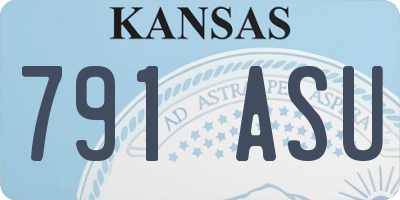 KS license plate 791ASU