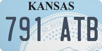 KS license plate 791ATB