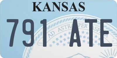 KS license plate 791ATE