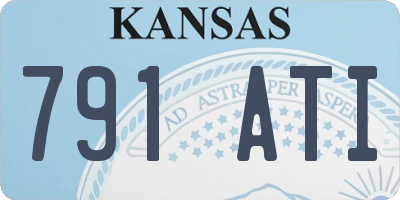 KS license plate 791ATI