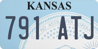 KS license plate 791ATJ