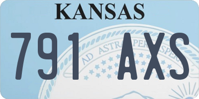 KS license plate 791AXS