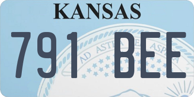 KS license plate 791BEE