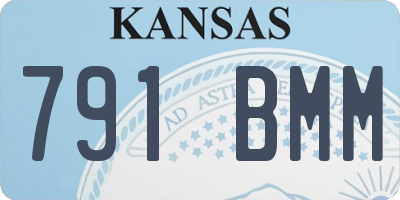 KS license plate 791BMM