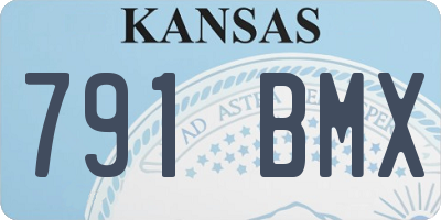 KS license plate 791BMX
