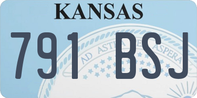 KS license plate 791BSJ