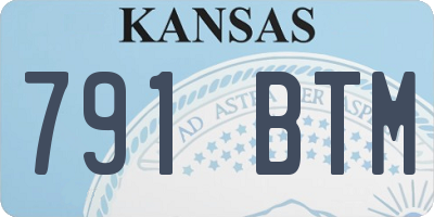 KS license plate 791BTM