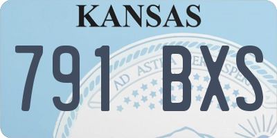 KS license plate 791BXS