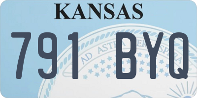 KS license plate 791BYQ