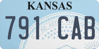 KS license plate 791CAB