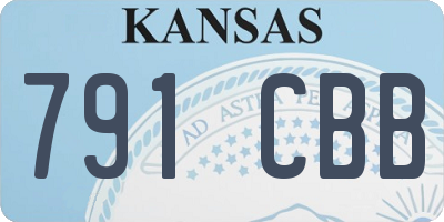 KS license plate 791CBB