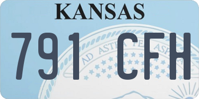KS license plate 791CFH