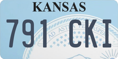 KS license plate 791CKI