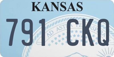 KS license plate 791CKQ
