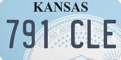 KS license plate 791CLE