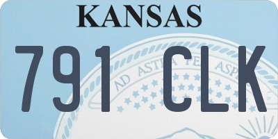KS license plate 791CLK