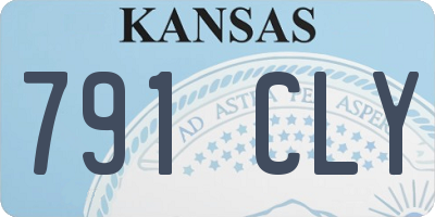 KS license plate 791CLY
