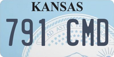 KS license plate 791CMD