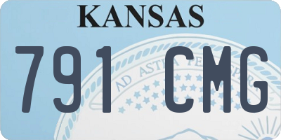 KS license plate 791CMG