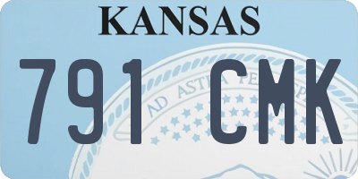 KS license plate 791CMK