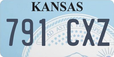 KS license plate 791CXZ