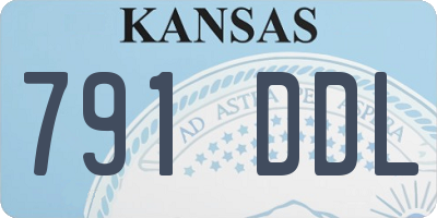 KS license plate 791DDL